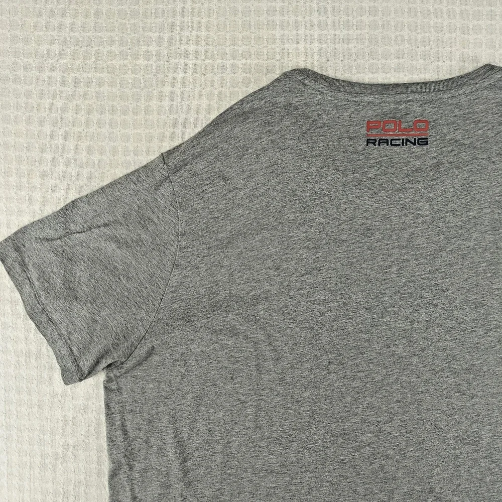 Polo Ralph Lauren Mens XXL Gray Offshore‎ Sailing Team Graphic T-Shirt USA Flag